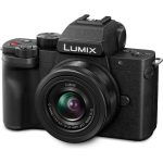 Panasonic DC-G100K Lumix aparat cyfrowy dla vlogerów: body DC-G100 + obiektyw H-FS12032 12-32mm, F3.5-5.6 (4K 30p/FHD 60p, Hybrid I.S.), czarny