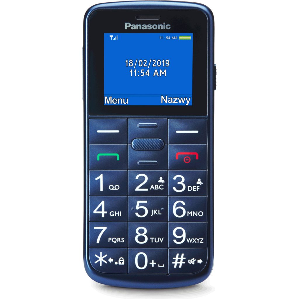 Panasonic KX-TU110EXC Panasonic KX-TU110 telefon komórkowy dla seniora (połączenia priorytetowe, jasny, kolorowy wyświetlacz TFT LCD, duże przyciski, dioda LED), niebieski 11 Panasonic KX-TU110EXC KX TU110EXC 002
