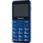Panasonic KX-TU150 telefon komórkowy dla seniora (połączenia priorytetowe, czytelny ekran 2.4", duże przyciski, jasna latarka LED), niebieski