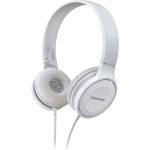 Panasonic RP-HF100 stylowe słuchawki nauszne przewodowe (30mm przetwornik z magnesem neodymowym, składane do wewnątrz, wygodna konstrukcja), białe