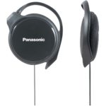 Panasonic RP-HS46 ultrapłaskie słuchawki douszne typu clip-on (przetworniki 30mm, ergonomiczna konstrukcja zauszników, 20 Hz - 20 kHz), czarne