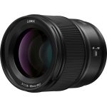 Panasonic S-S85 obiektyw stałoogniskowy z mocowaniem L (85mm, F1.8, pełna klatka FF, odporny na zachlapanie, idealne zdjęcia portretowe), czarny