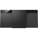 Panasonic SC-HC300 kompaktowa mikrowieża Hi-Fi (Bluetooth, CD, USB, dwukanałowy wzmacniacz cyfrowy, AUX-IN Auto Play, Panasonic Music Control), czarna