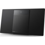 Panasonic SC-HC412 kompaktowa mikrowieża Hi-Fi z Space Tune (CD, Bluetooth, FM, DAB+, AUX, USB, AUX-IN Auto Play, pełnozakresowe głośniki 8cm), czarna