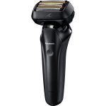 Panasonic ES-LS9A 6-ostrzowa golarka elektryczna (elastyczna głowica, czujnik golenia, stacja czyszcząca i ładująca, Japanese Blade Tech), czarna