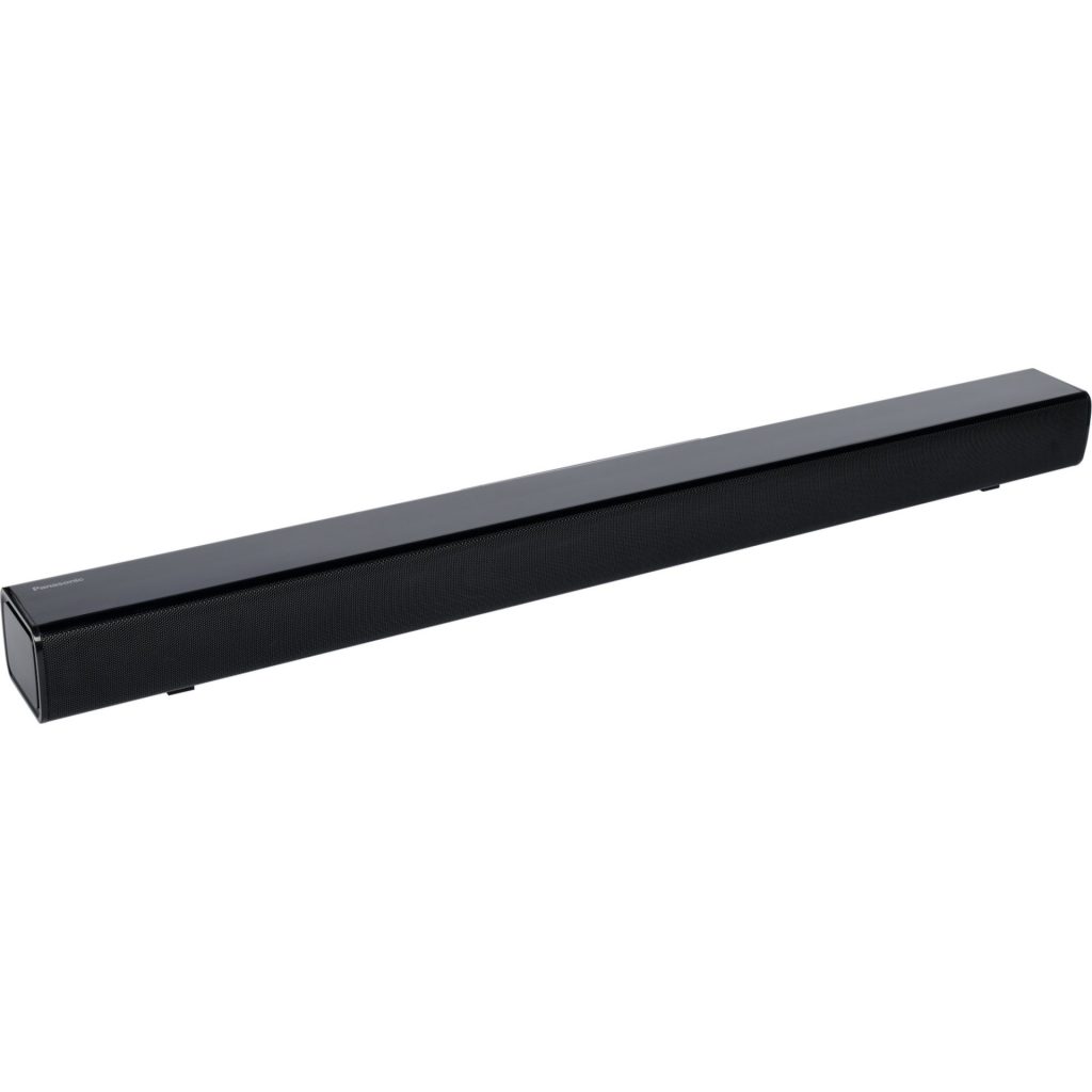 Jaki soundbar wybrać do telewizora? 2 Panasonic SC-HTB100 system dźwiękowy stereo do kina domowego (45W, HDMI, Bluetooth, wejście optyczne, otwór bass reflex, montaż na ścianie), czarny