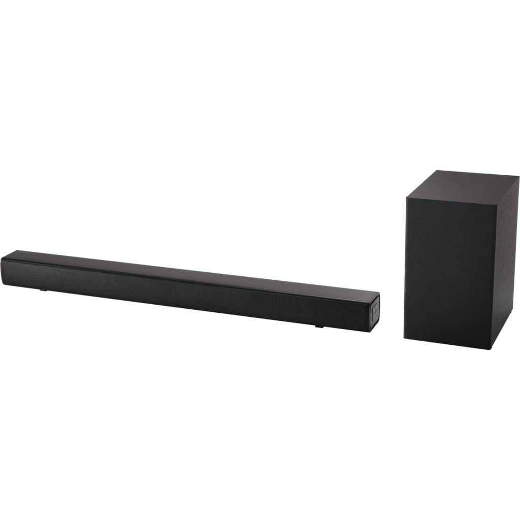 Jaki soundbar wybrać do telewizora? 3 Panasonic SC-HTB150 system audio do kina domowego (100W, HDMI, Bluetooth, wejście optyczne, otwór bass reflex, montaż na ścianie), czarny