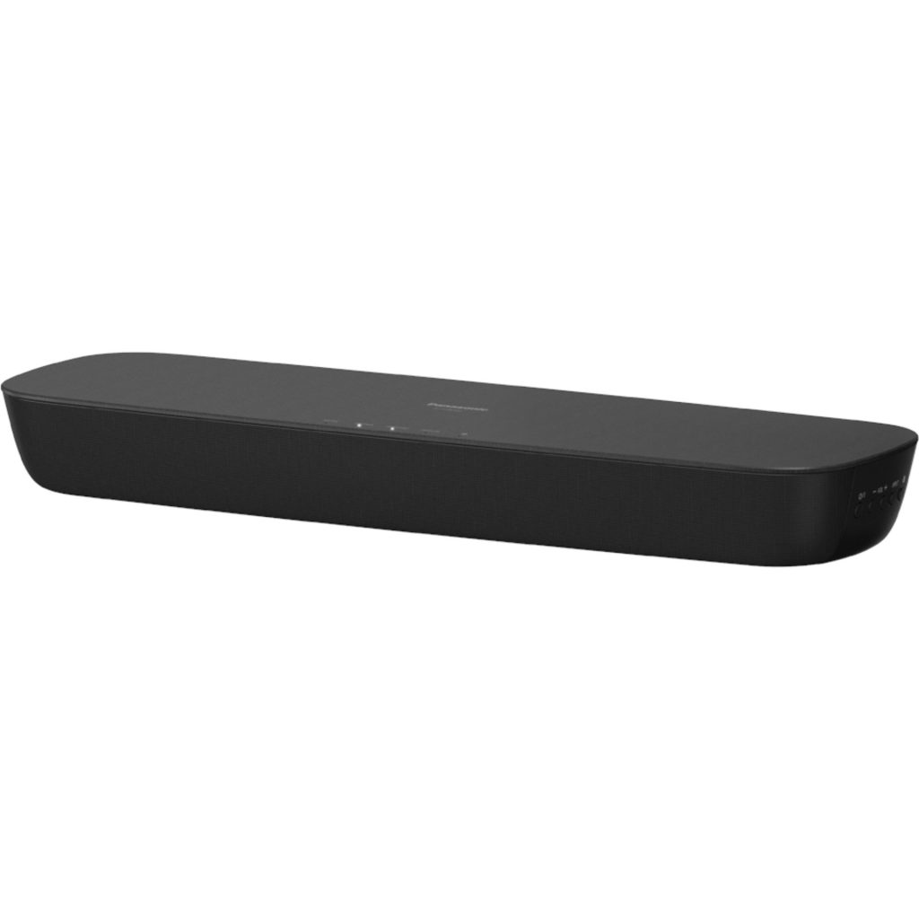 Jaki soundbar wybrać do telewizora? 5 Panasonic SC-HTB200 system audio do kina domowego (80W, HDMI, Bluetooth, wejście optyczne, otwór bass reflex, 1-drożny system 1-głośnikowy), czarny