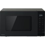 Panasonic NN-K36NBM kuchenka mikrofalowa z grillem (24l, 900W mocy mikrofal, 5 stopni mocy, grill kwarcowy 1000W, ruszt okrągły, 11 programów), czarna