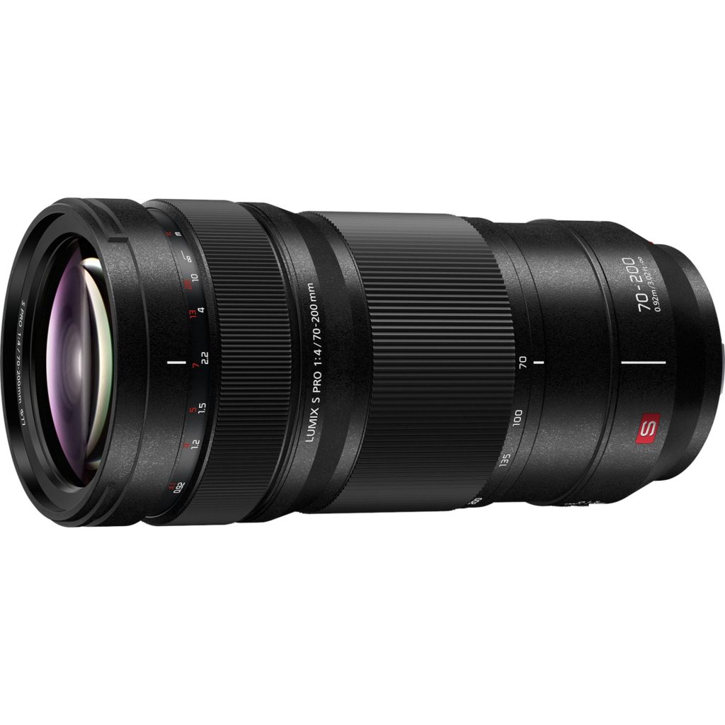CASHBACK do 1680 PLN 32 Panasonic S-R70200 teleobiektyw z możliwością rozszerzenia o telekonwerter (70–200 mm, F4 O.I.S., filtr 77 mm, pełna klatka FF), czarny