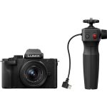 Panasonic DC-G100DV Lumix aparat dla vlogerów: body DC-G100D + obiektyw H-FS12032 12-32mm, F3.5-5.6 + Statyw DMW-SHGR2 (4K/30p i FHD/60p, USB typu C)