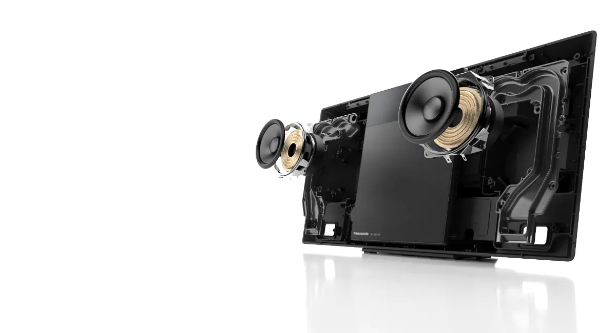 Panasonic SC-HC410 kompaktowa mikrowieża Hi-Fi z Space Tune