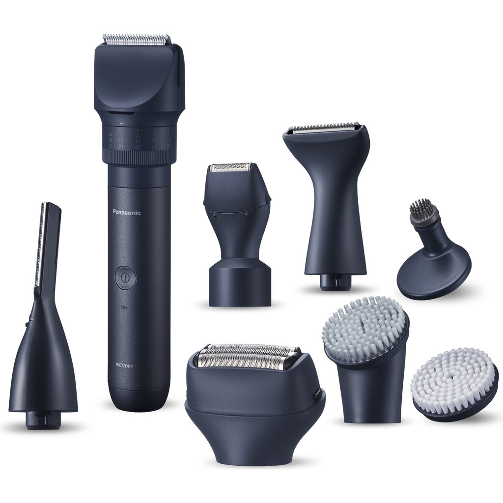 Świętuj Dzień Mężczyzny z MULTISHAPE 2 Panasonic XSHAPE TRIM MULTISHAPE modułowy system do pielęgnacji osobistej - zestaw trymer i szczoteczka do twarzy (ER-CTW1, ER-CBL1, ER-CDT1, ER-CFB1)