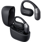 Panasonic RB-F10 otwarte słuchawki bezprzewodowe (nie zatykają kanałów usznych, 2 mikrofony, ENC, Bluetooth, Multipoint, wodoodporność IPX4), czarne