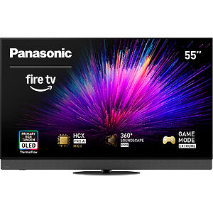 Panasonic TV-55Z95B telewizor OLED 4K HDR - innowacyjny system Premium Fire TV 55" (DVB-T2/HEVC, Primary RGB Tandem OLED ThermalFlow, HCX Pro AI MKII)