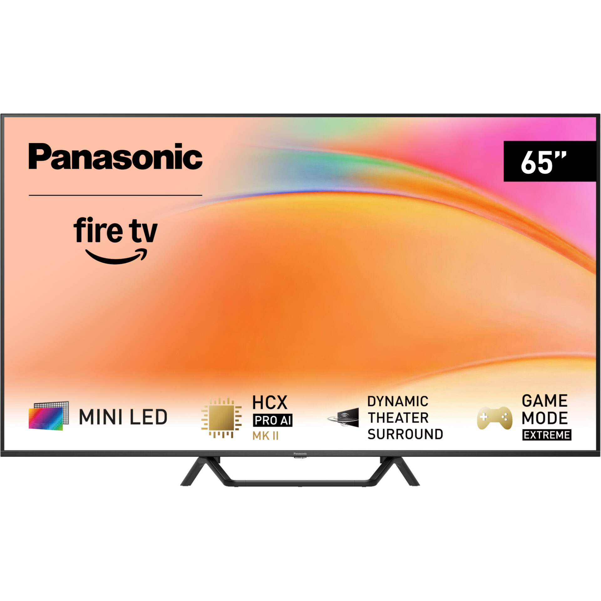 Panasonic TV-65W95B telewizor Mini LED 4K HDR z innowacyjnym systemem Premium Fire TV 65&quot; (DVB-T2/HEVC, HCX Pro AI MKII, Dolby Atmos, funkcja Aut
