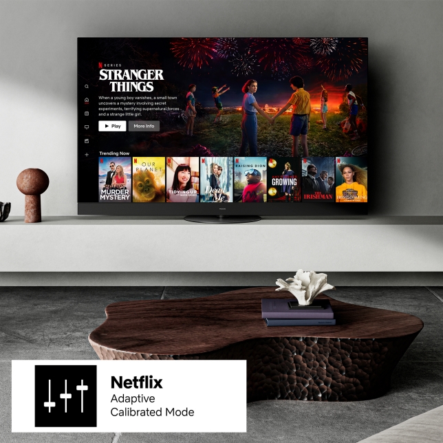 Precyzyjnie skalibrowane seriale Netflix nawet w ciemnym lub jasnym otoczeniu