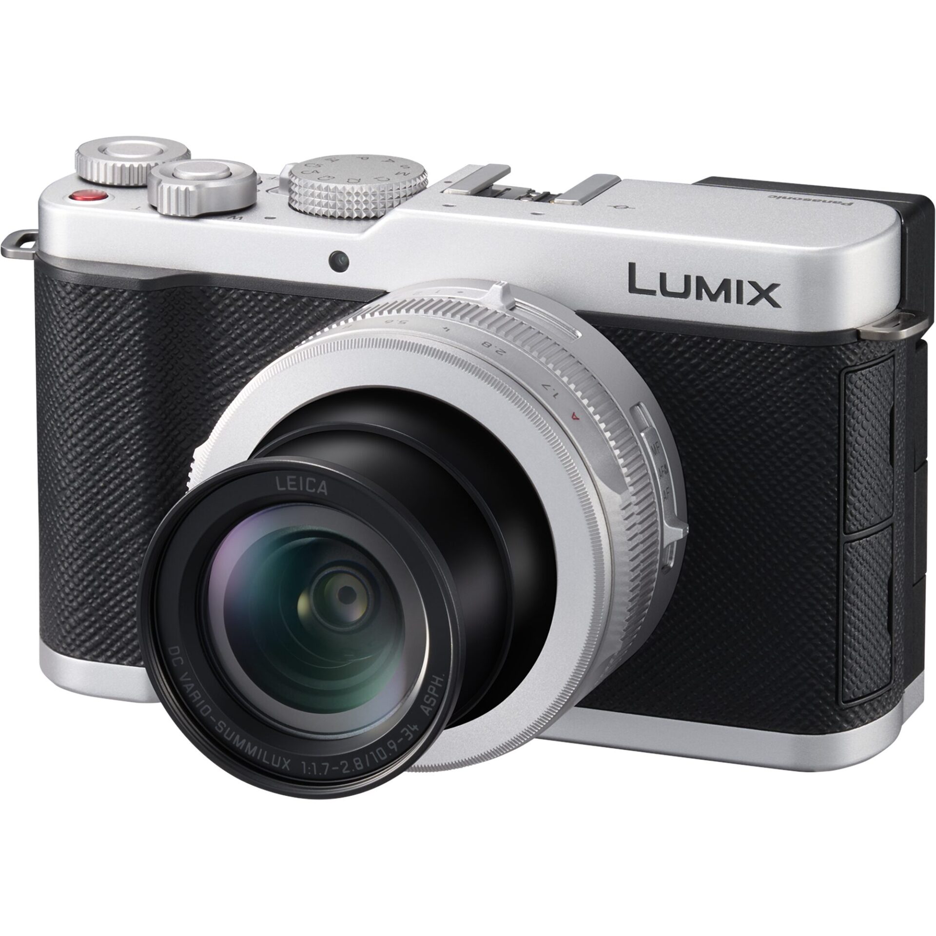 Panasonic DC-L10 Lumix kompaktowy aparat premium (CMOS typu 4/3 z podświetleniem tylnym (BSI), obiektyw LEICA DC VARIO-SUMMILUX 24–75 mm), srebrny