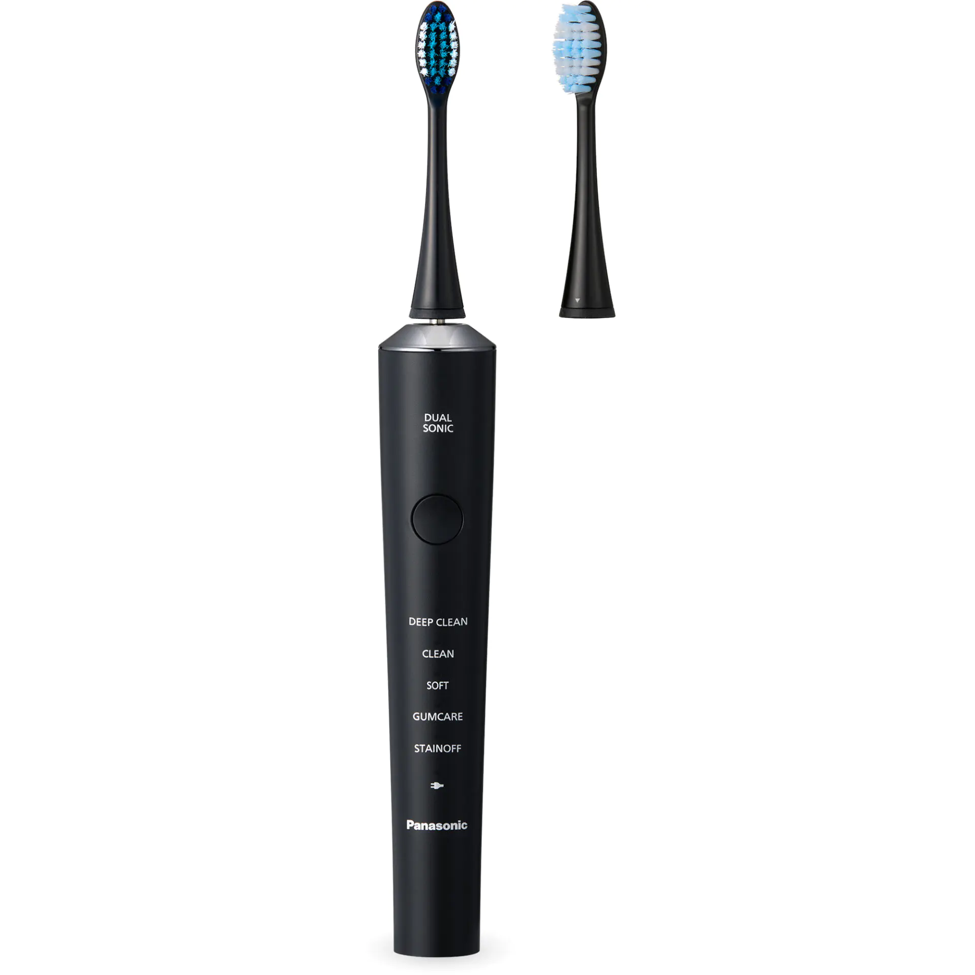 Panasonic EW-DC75 soniczna szczoteczka wibracyjna (technologia Dual Sonic, 5 trybów, automatycznie dostosowanie mocy, ładowanie USB typ C), czarna