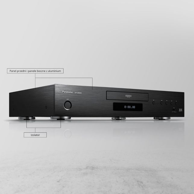 Panasonic DP-UB9000AG1 Panasonic DP-UB9000AG odtwarzacz Blu-ray Ultra HD (procesor HCX, HDR 10+, Dolby Vision, 2x HDMI, obsługa 4K, sgodność z usługami VOD 4K) 11 Stylowy wygląd i wysoka jakość