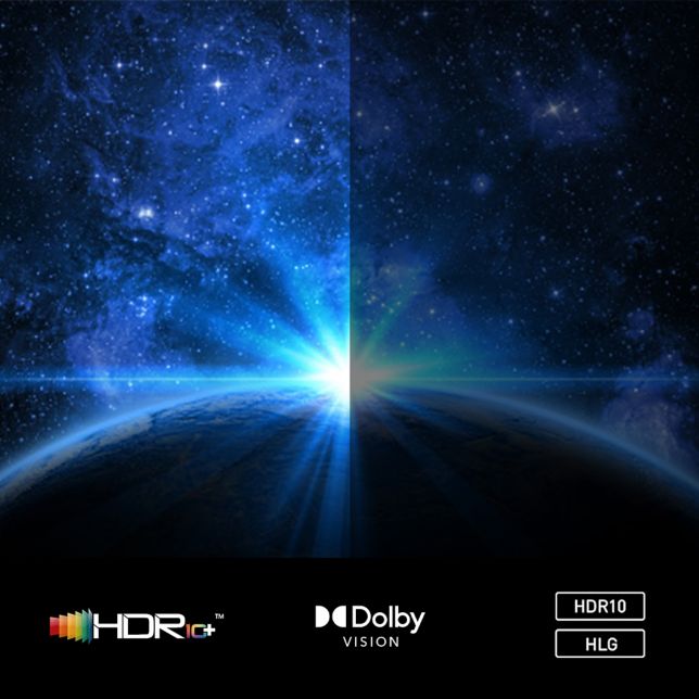 Panasonic DP-UB820AGK Panasonic DP-UB820AG odtwarzacz Blu-ray Ultra HD (procesor HCX, 4K, obsługa wielu formatów HDR, wielokanałowe wyjście analogowe dźwięku 7.1) 3 Obsługa wielu formatów HDR dla precyzyjnego i szczegółowego odtwarzania obrazu 4K HDR
